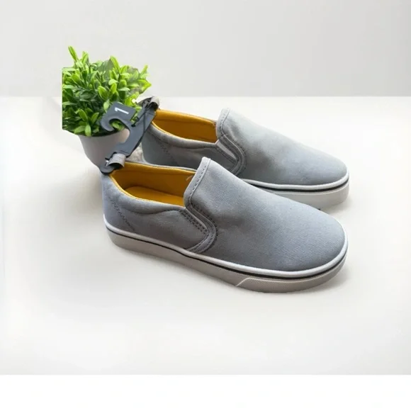Wonder Nation Boys Sz 1 Light Gray Slip-On Shoes - Picture 1 of 6